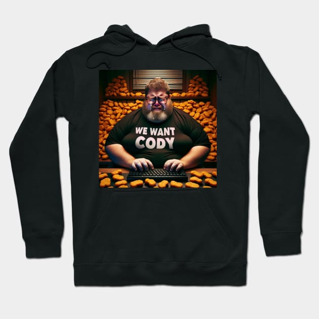 Cody Crybaby with Chicken Nuggets Hoodie by boltonshire